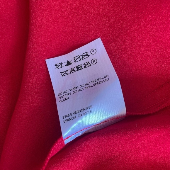 NEW Reformation Baxley Midi Dress in Cherry Red | size 4 - Picture 15 of 15